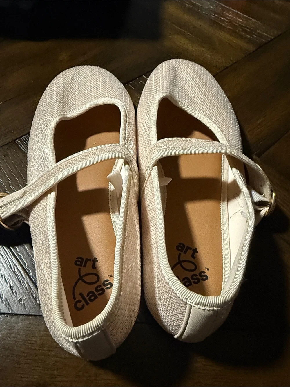 art class Shimmery Blush Sequin Mary Jane Flats